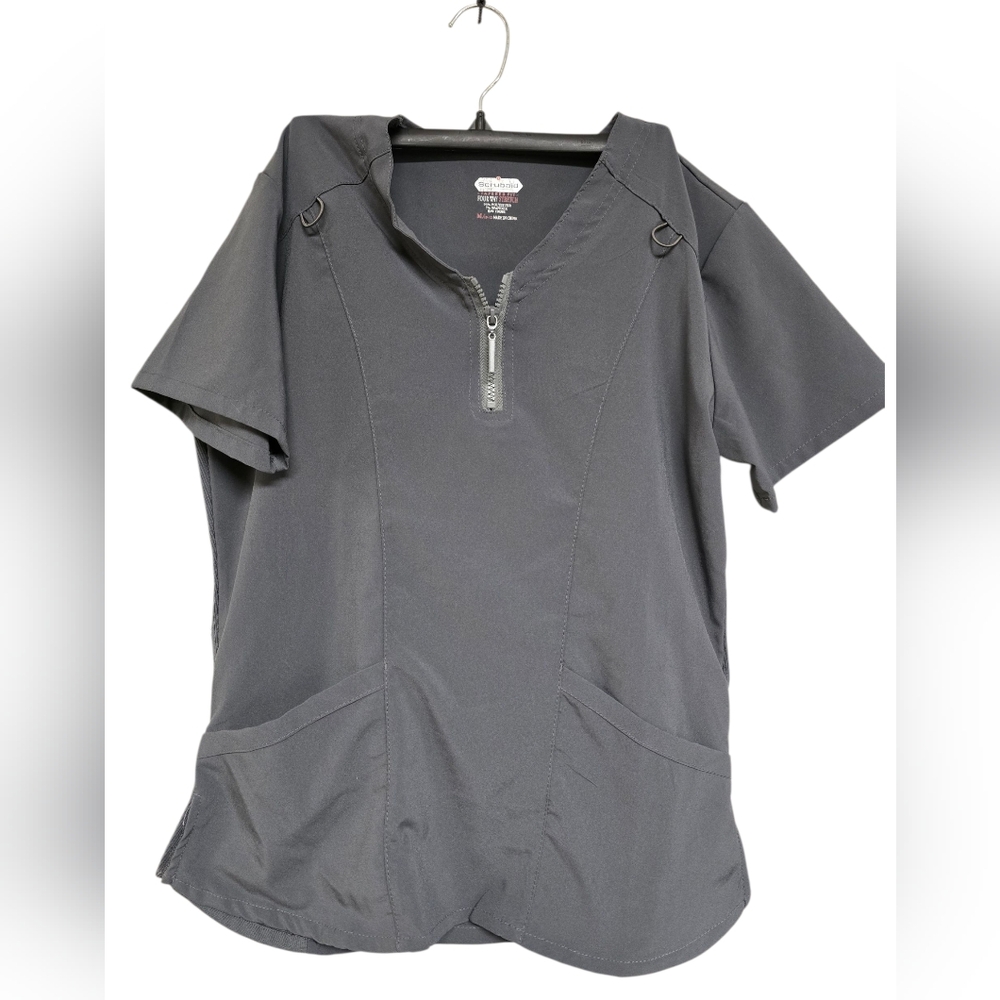 🔴Classic Gray Short Sleeve Women's Scrub Top